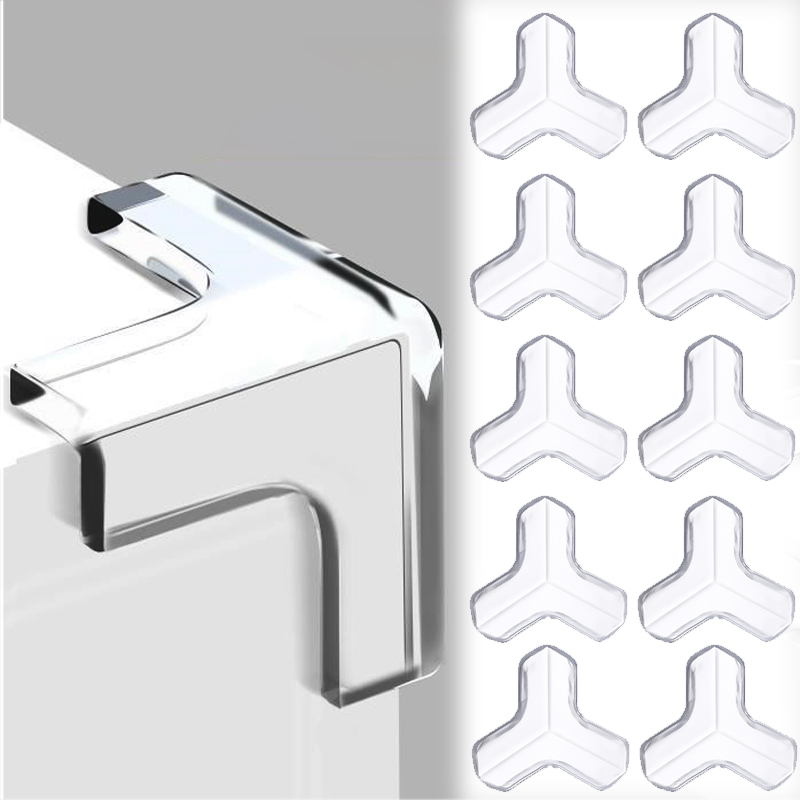 Outlet Cover Baby - Baby Bump-proof Tafelhoek Transparante beschermhoes T-vormige