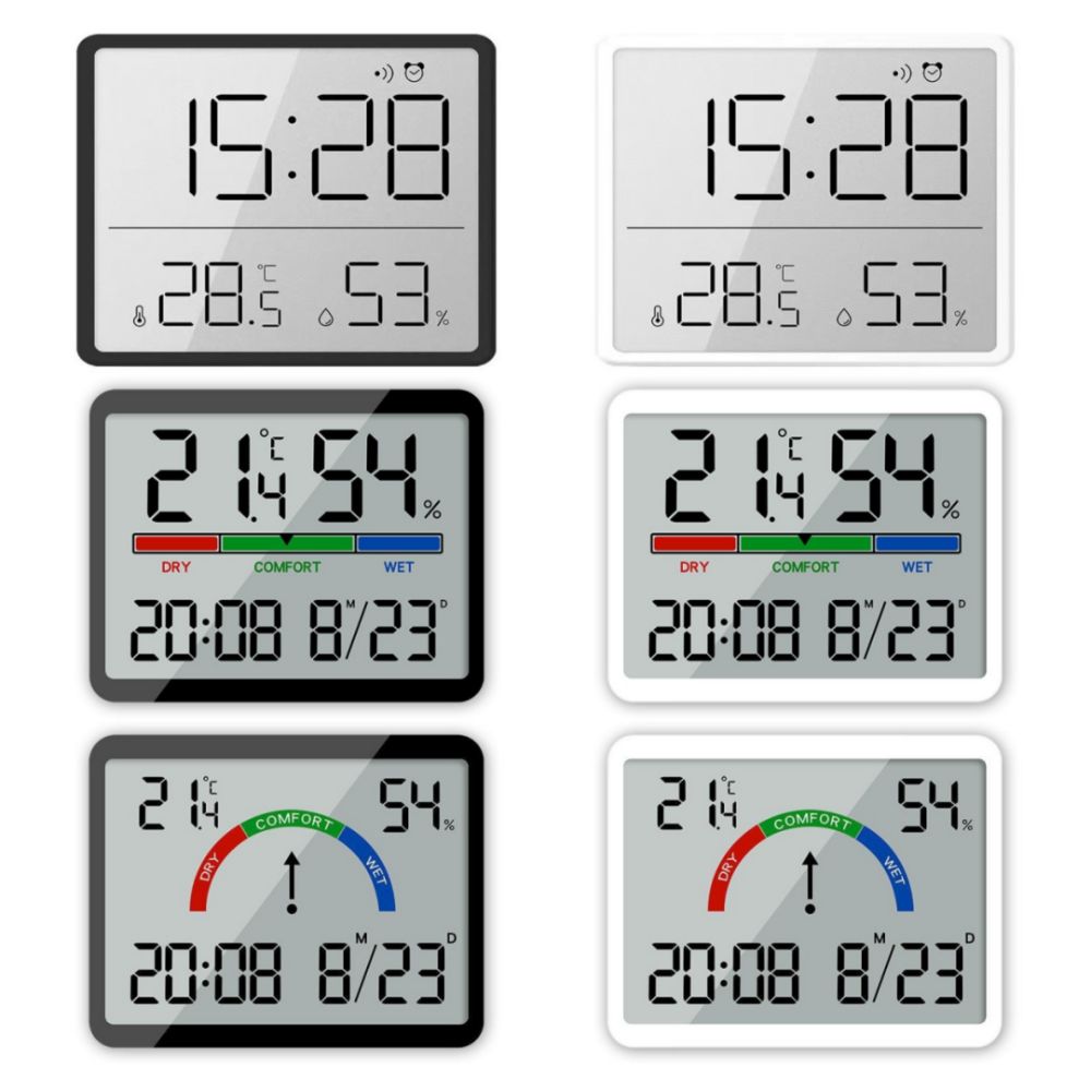 Pool Alarm Float - Magnetische hangende klok Groot LCD-scherm Ultradunne