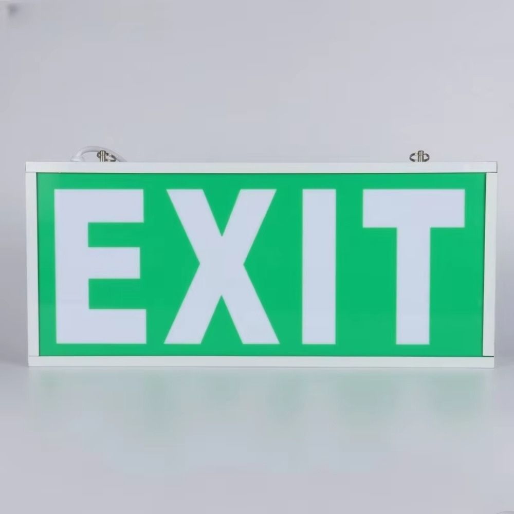 Emergency Exit Sign - 110-240V Commerciële LED Noodbord Lamp Uitgangsbord