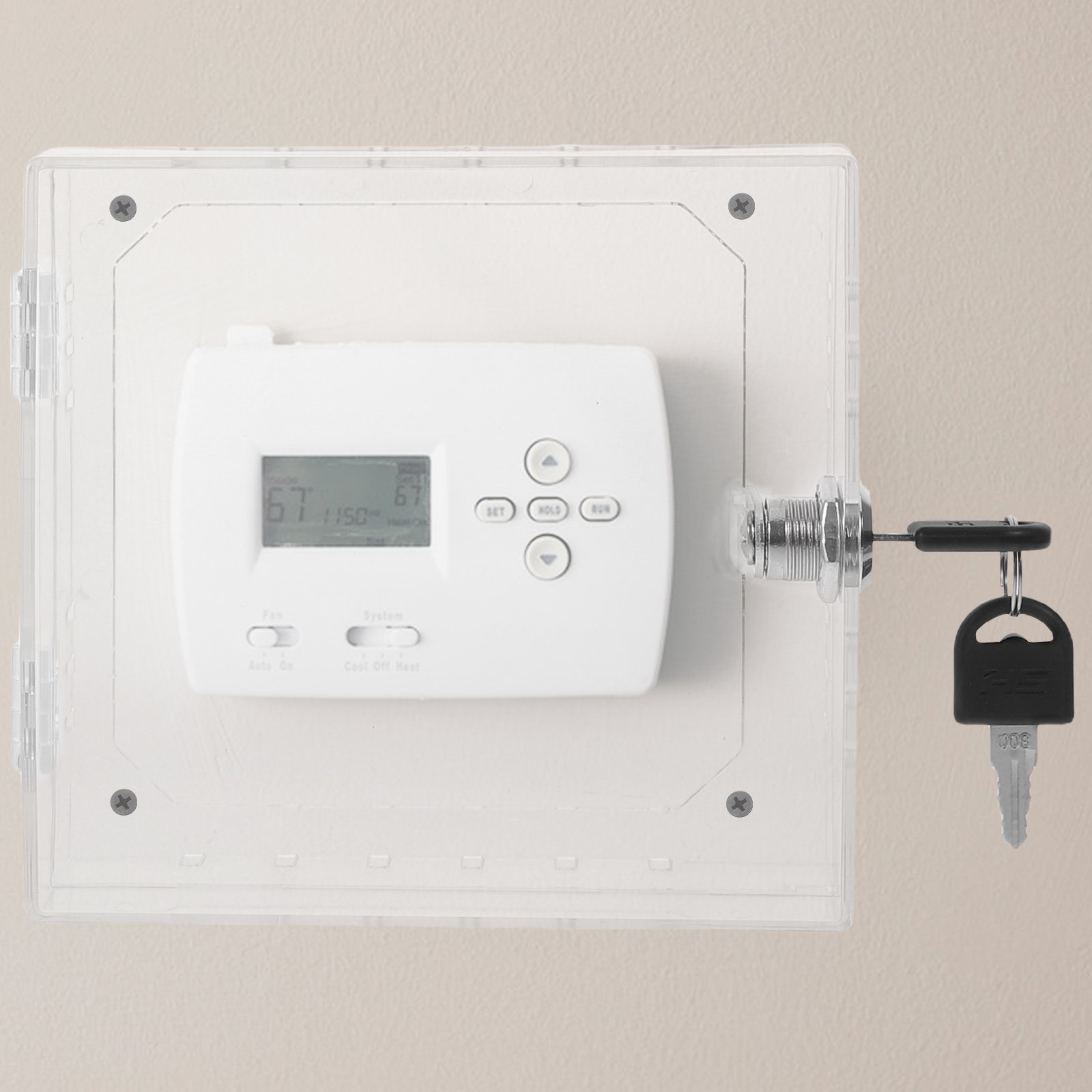 Lockbox Key Secure - Slot met sleutel Acryl thermostaat slotkast