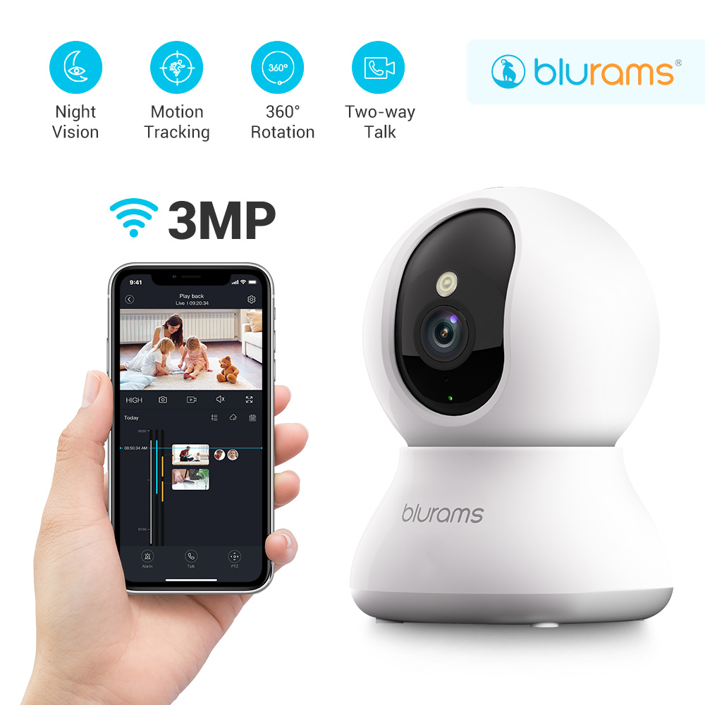 Eufy Camera E220 - Blurams huisdiercamera 2K, 360° ° Beveiligingscamera