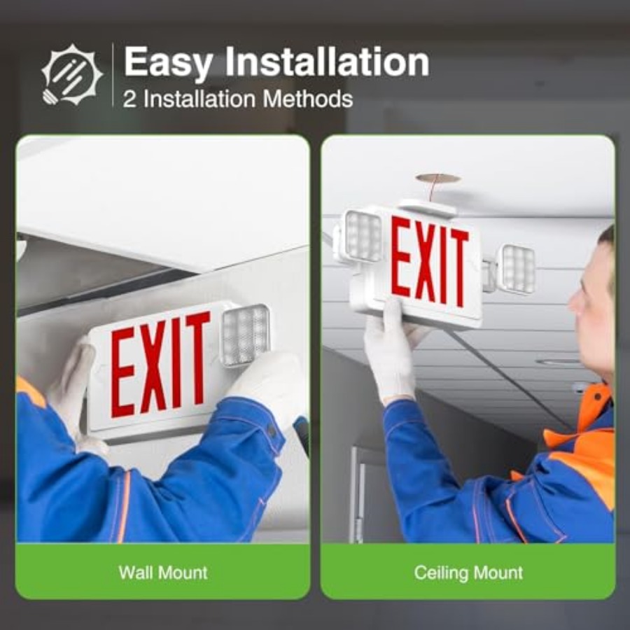 LED-nooduitgangsbord met noodv - Emergency Exit Sign recensie en prijs