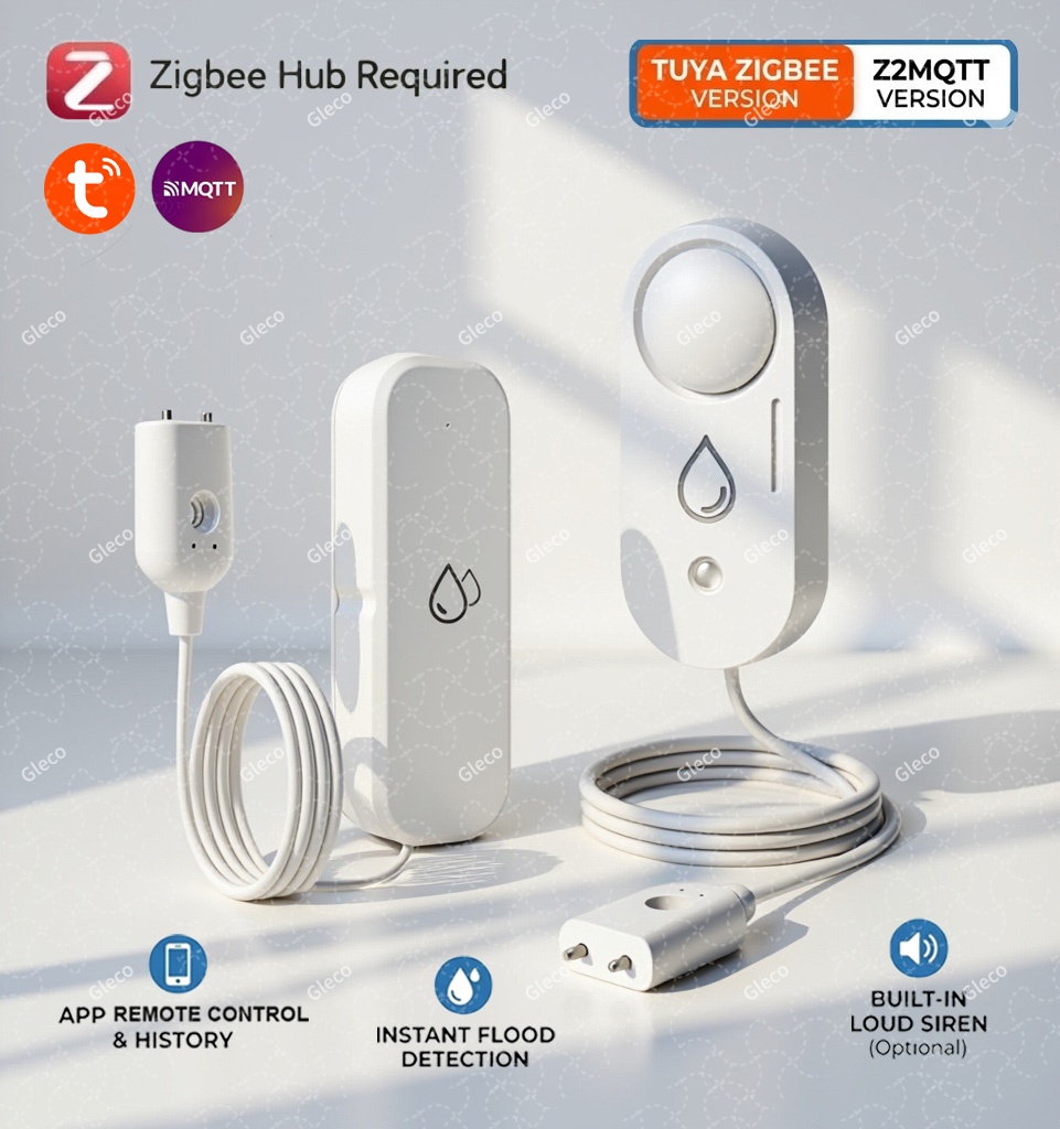 Zigbee Waterleksensor Overstro - Water Alarm Sensor recensie en prijs