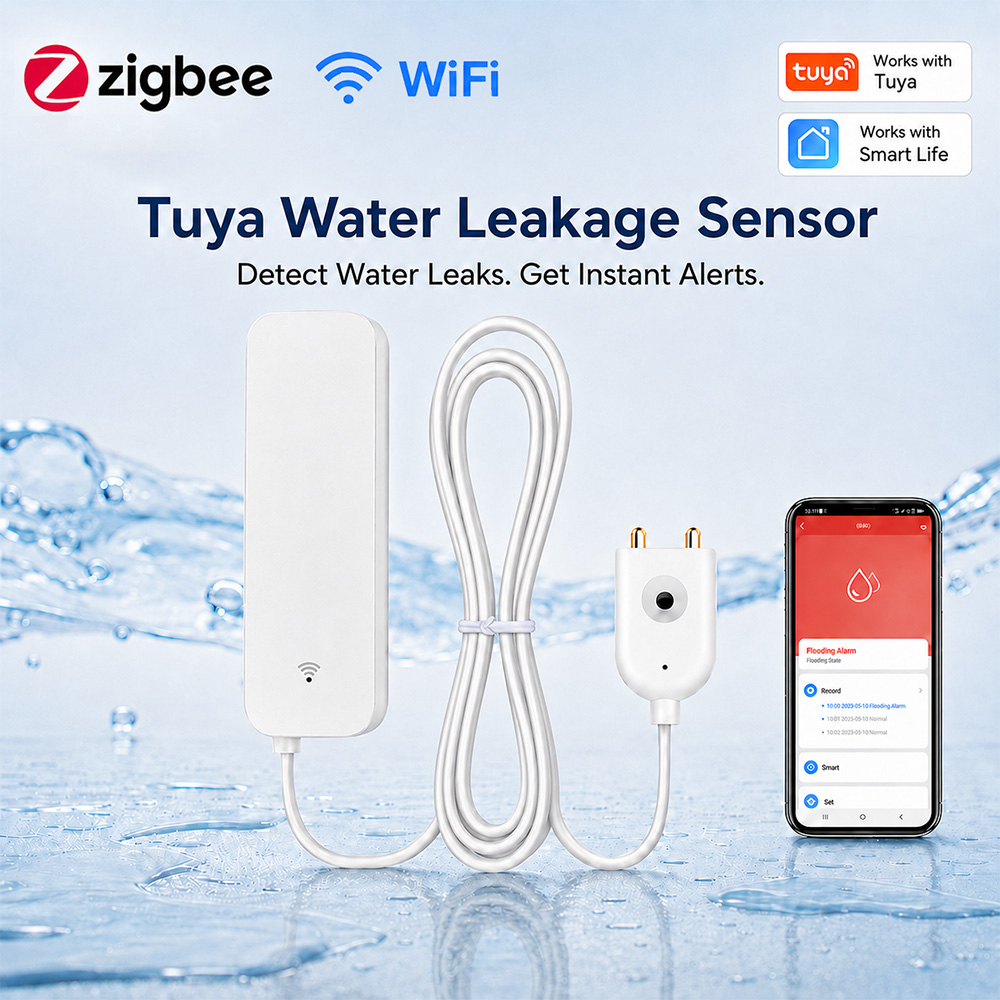 ZigBee WiFi Waterleksensor Ove - Water Alarm Sensor recensie en prijs
