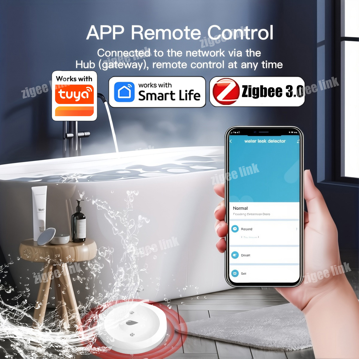ZigBee 3.0 Watersensor Slimme  - Water Alarm Sensor recensie en prijs