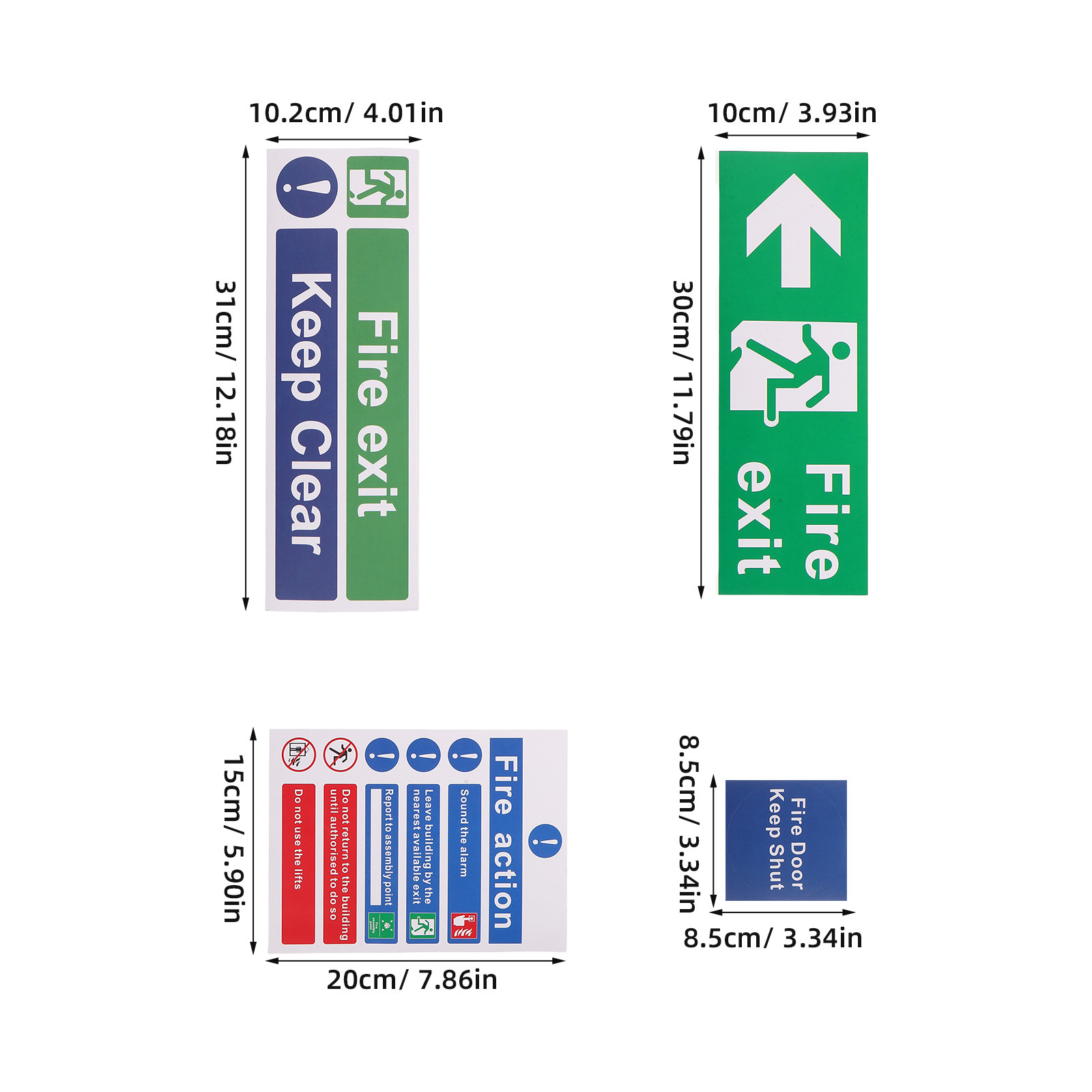 21 stuks nooduitgangsborden vo - Emergency Exit Sign recensie en prijs
