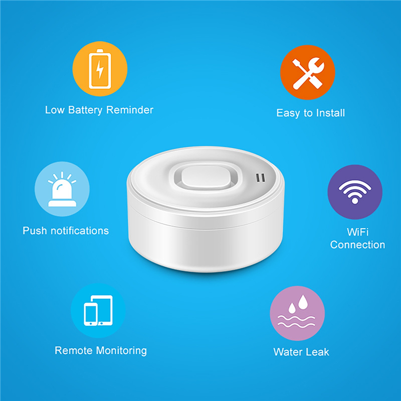 Smart WIFI Waterlekdetector 10 - Water Alarm Sensor recensie en prijs