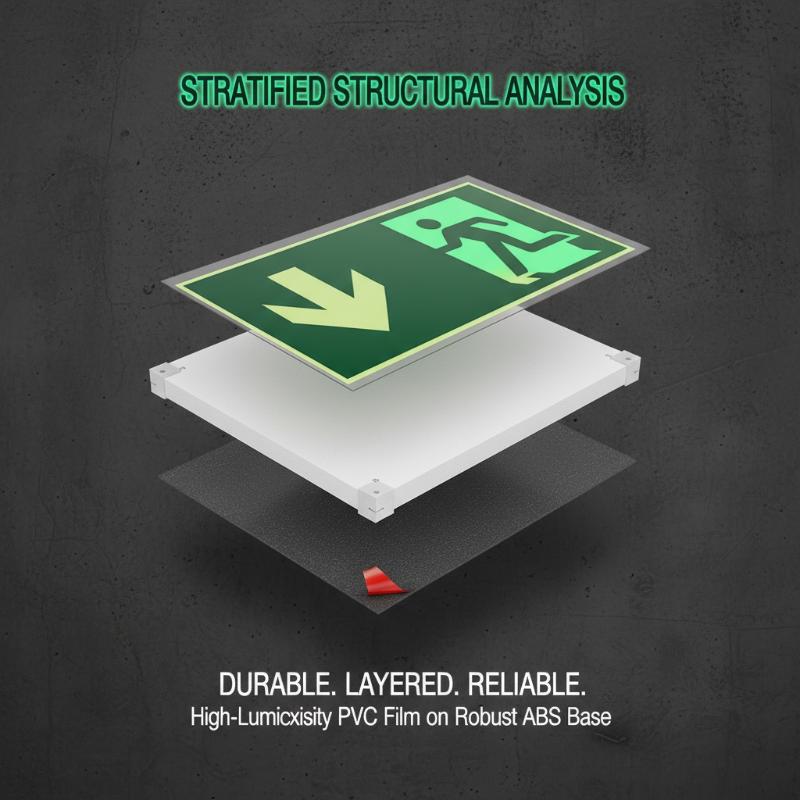 1 vel Glow-In-The-Dark Safety  - Emergency Exit Sign recensie en prijs