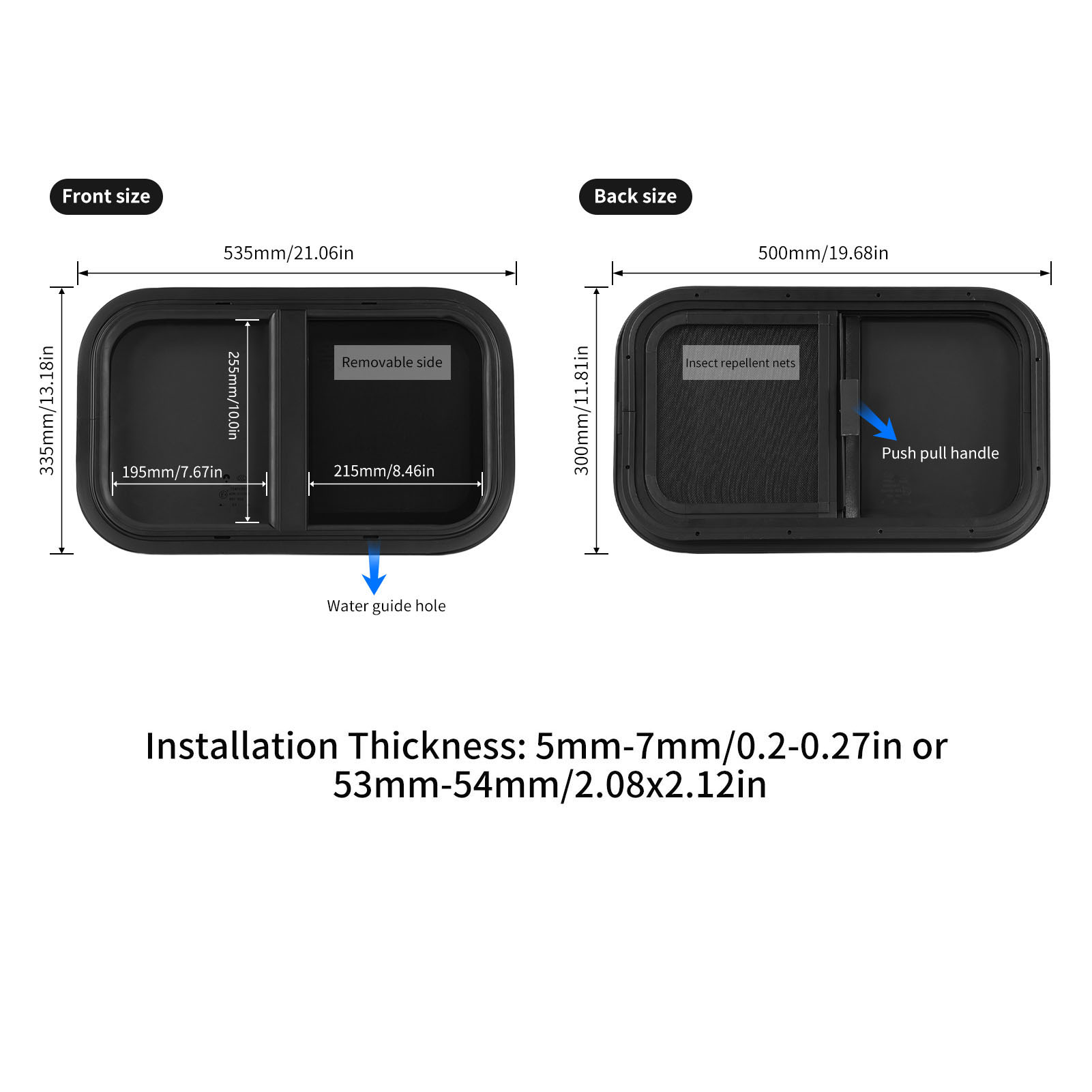 500X300Mm Rv Push Pull Window  - Window Lock Bar recensie en prijs