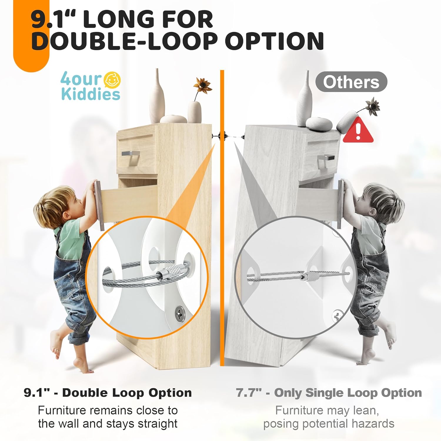 6 sets anti-tip meubelwandanke - Earthquake Anchor Strap recensie en prijs