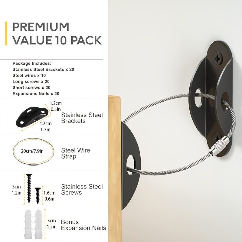 Meubelwandankers met anti-kant - Earthquake Anchor Strap recensie en prijs
